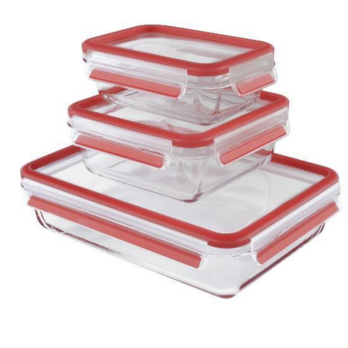 Набор контейнеров EMSA Glass Clip&Close 3 предмета 514168