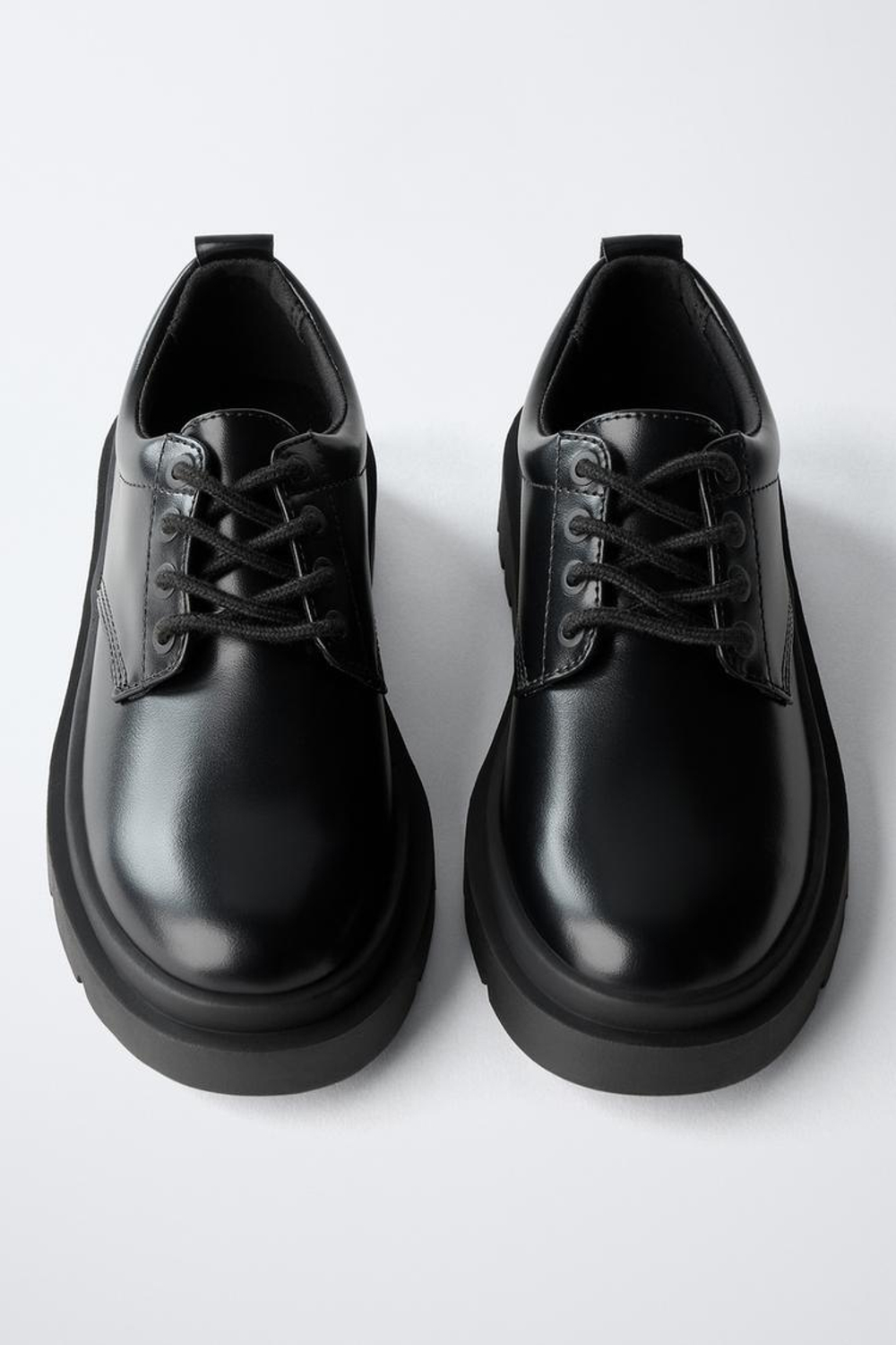 ZARA ТУФЛИ-ДЕРБИ TRACK, ЧЕРНЫЙ