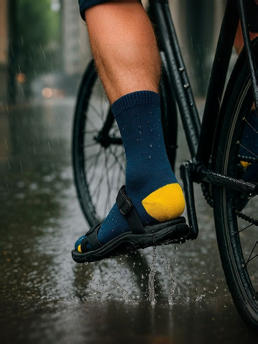 Водонепроницаемые носки KaiRox Ultra Thin Crew L (43-46), черный