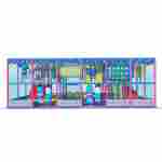 Детский уличный игровой лабиринт с крышей «Морской парк» 7,38×5,92×3,2 м