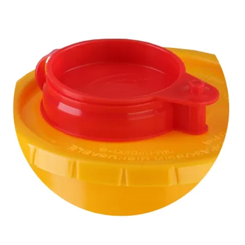 Емкость-контейнер для сбора игл 0,5 л КМ-Проект класс Б высота 110 мм желтый индикатор вскрытия