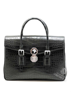 Портфель Stefano Ricci из кожи крокодила