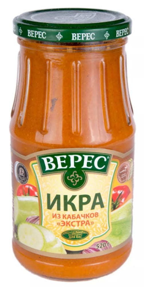 Белорусские консервы икра из кабачков &quot;Экстра&quot; 505г. Верес - купить с доставкой на дом по Москве и всей России