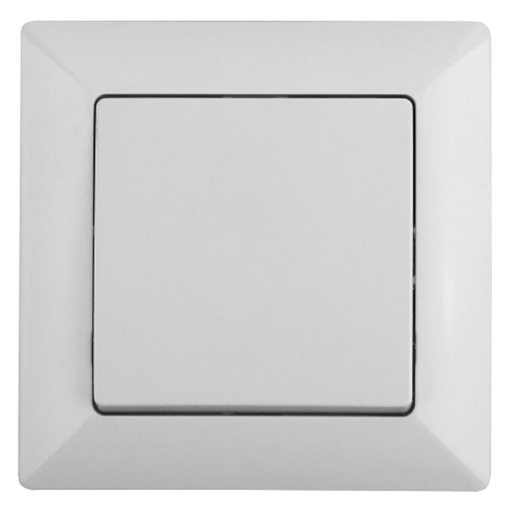 Выключатель Intro Solo 4-101-01 одноклавишный 10А-250В, IP20, СУ, белый