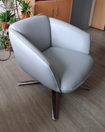 Кресло ZUCCA-R голубое LITCHI-#3