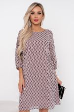 Платье Кэйти (пудровый)-46р-р Р11-1176/2 Nikol