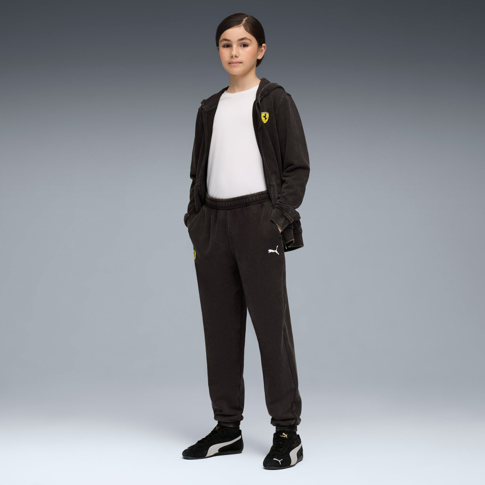 PUMA X SCUDERIA FERRARI СПОРТИВНЫЕ БРЮКИ SPORTSWEAR, ЧЕРНЫЙ