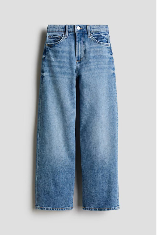 H&M Джинсы Wide Leg, синий