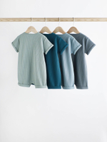 Боди с коротким рукавом для малышей Next C42-873, 4 шт., Синий, Голубой, Серый