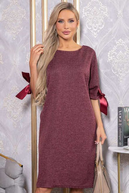Платье трикотажное Кайла (бордовое) П14782-10М LT Collection