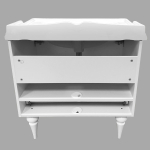 Comforty. Тумба-умывальник "Монако-80-1" белый глянец с раковиной Comforty 3380