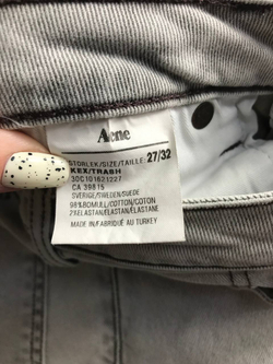 Джинсы Acne светлые, маркировка 27/32, визуально на 40/42 размер