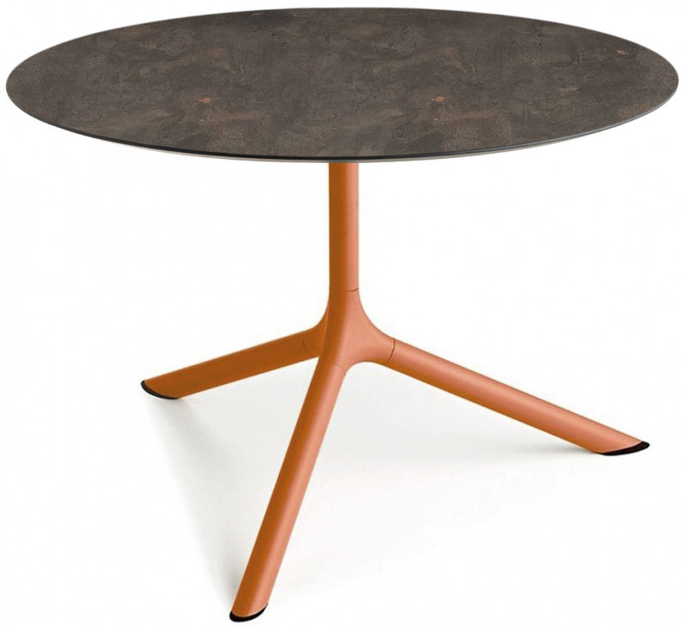 Столик ламинированный кофейный Scab Design Tripe Maxi, терракотовый, кортен