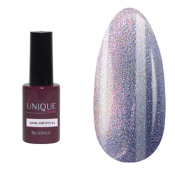 Unique Гель-лак Opal Cat Eye 01 (8ml)