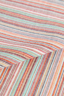 ZARA HOME ХЛОПКОВАЯ САЛФЕТКА В ПОЛОСКУ (КОМПЛЕКТ ИЗ 2 ПРЕДМЕТОВ),  ЦВЕТ МОРСКОЙ ВОЛНЫ