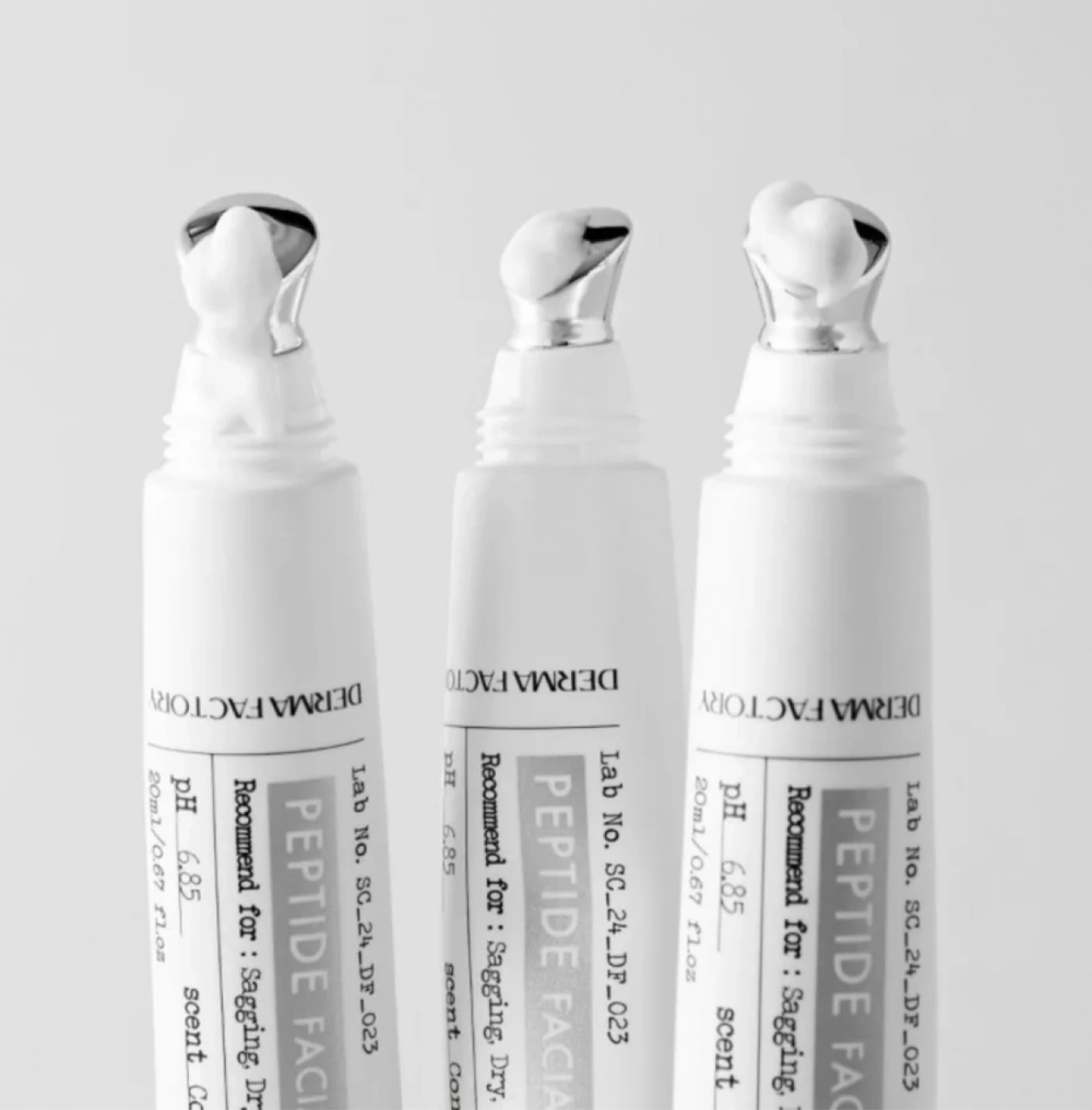 [Derma Factory] Peptide Facial & Eye Cream - Пептидный крем для век с металлическим аппликатором, 20 мл