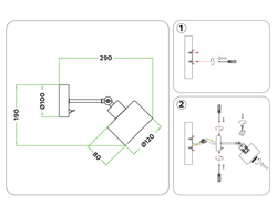 Ambrella Накладной спот с выключателем в стиле лофт Loft TR8137