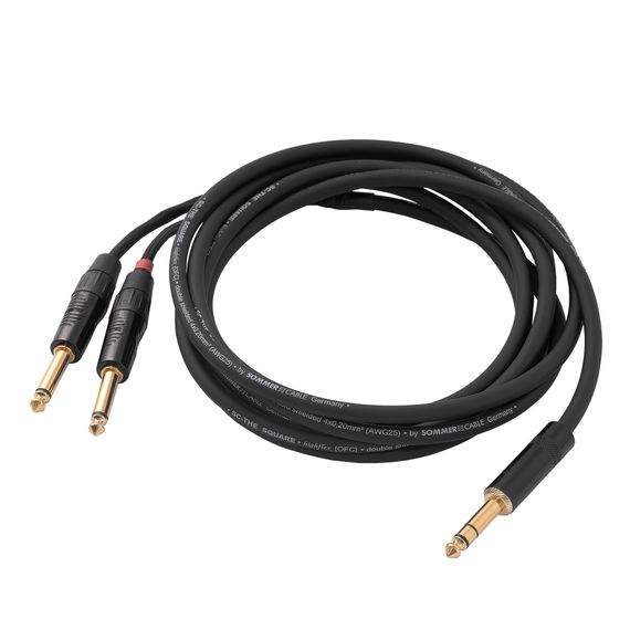 HeadMade Pro 6.3mm - 2x6.3mm Black 3m