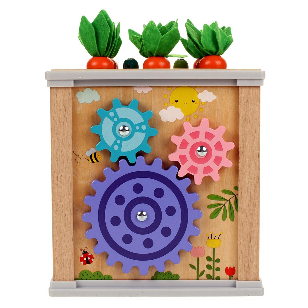 Развивающая игрушка деревянная Сортер обьемный 6 в 1, коробка C-41841