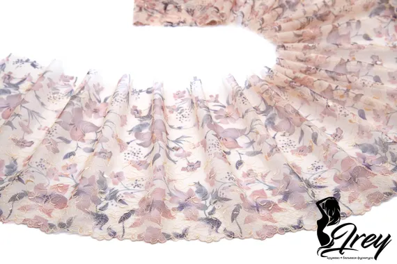 05-143 Вышивка на неэл. сетке 22 см, телесный