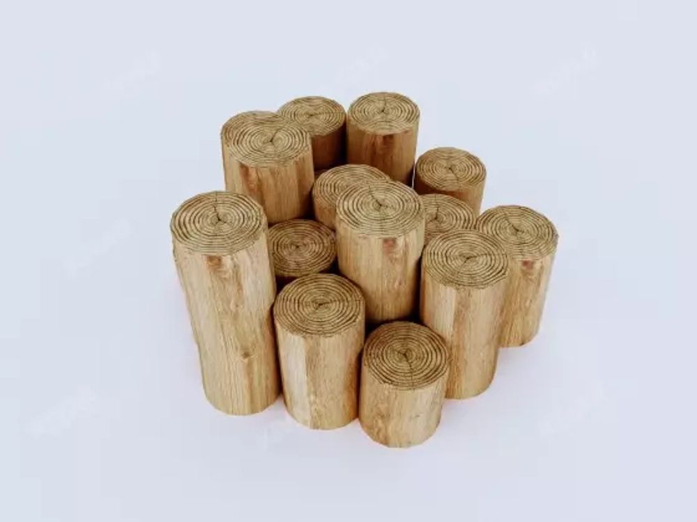 Пирамида из бревен