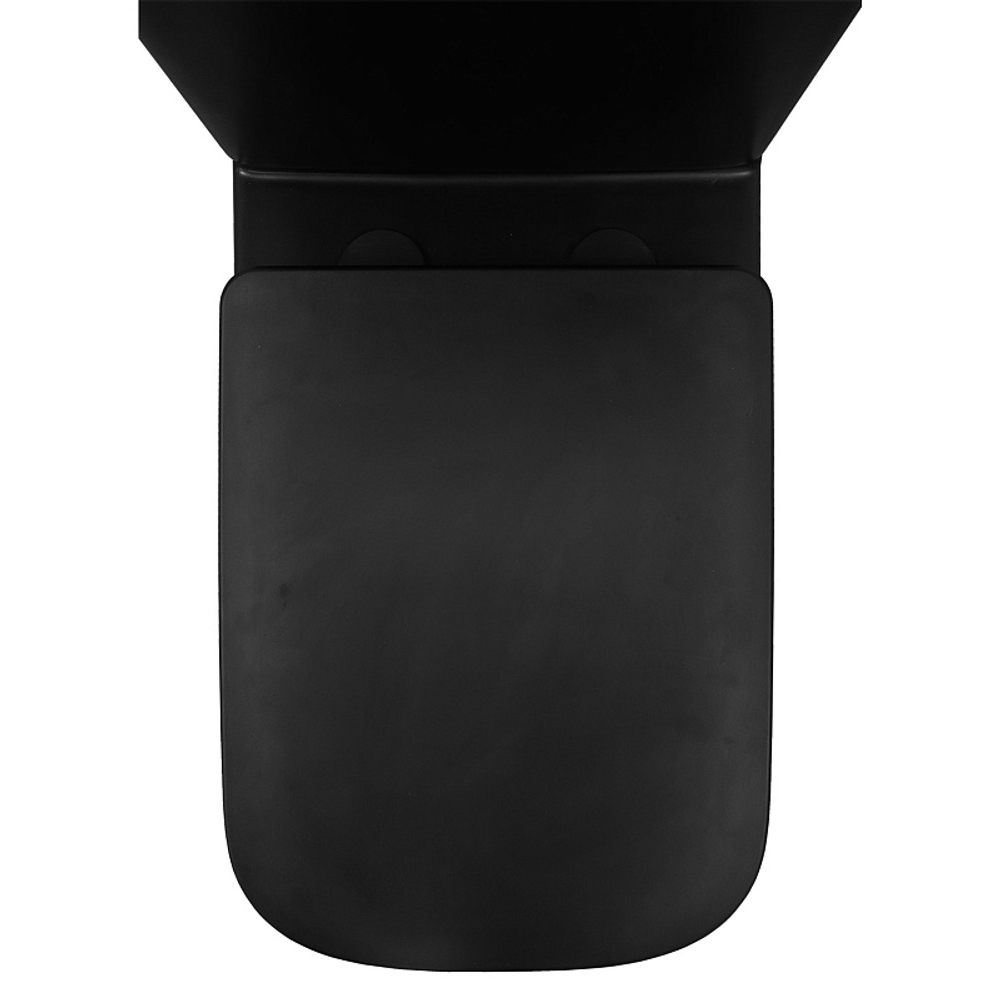 Унитаз-компакт Azario Black King 370х640х810 безободковый, с быстросъемным сиденьем микролифт, черный матовый (AZ-8303D)