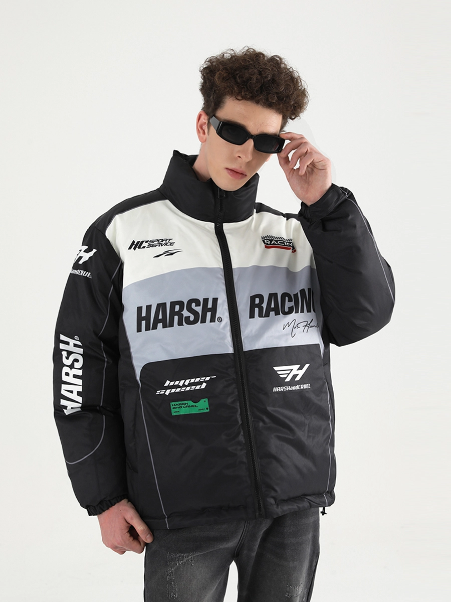 Пуховик HARSHandCRUEL "Racing" Puffer Jacket