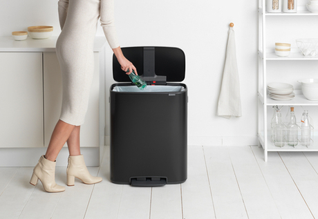 Мусорный бак Bo Pedal Bin 60л Brabantia Черный матовый