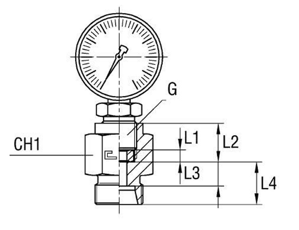 Штуцер DL08 BSP1/4&quot;