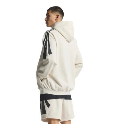 Баскетбольная толстовка adidas Basketball 3-Stripes Fleece Sweatshirt White