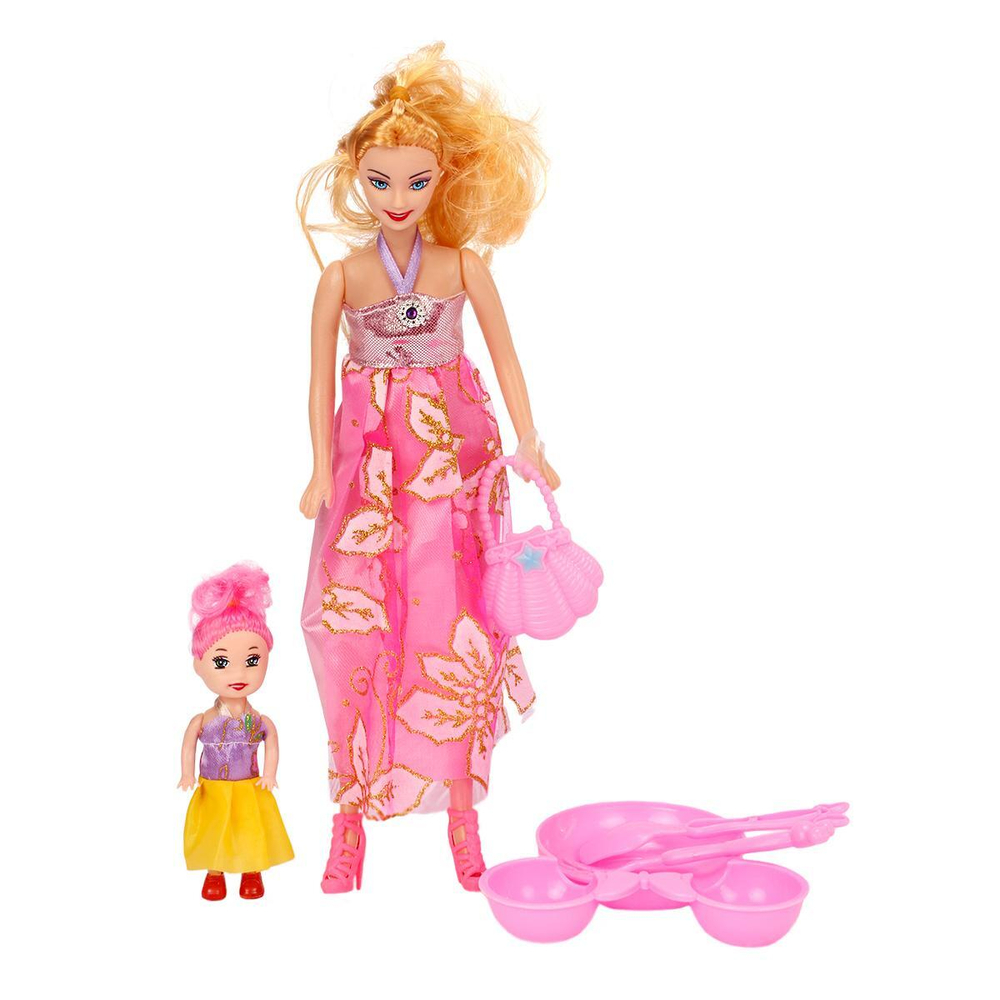 Кукла тип Модель с ребенком коробка ZR-506C