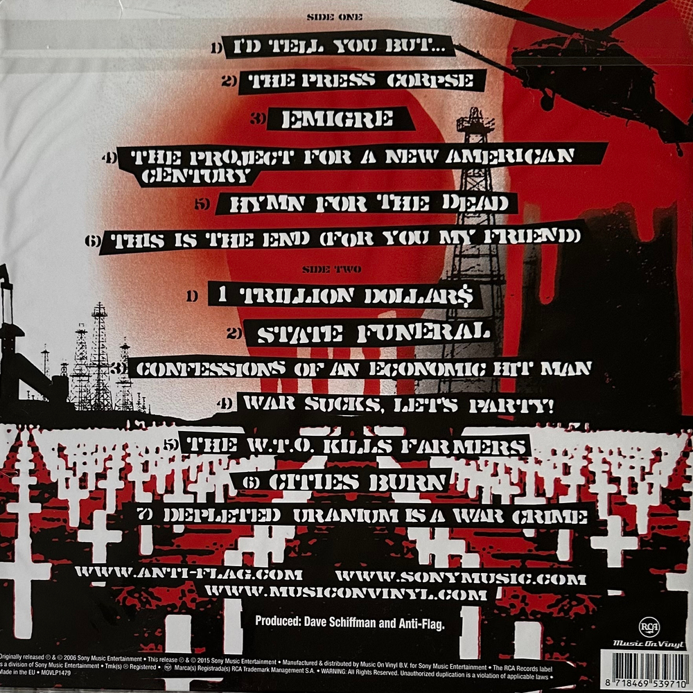 Anti-Flag - For Blood And Empire (Европа 2021г.)
