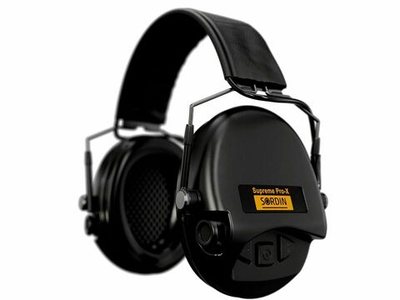 Наушники активные Sordin (MSA) Supreme Pro-X Slim, чёрные (SOR74302-X/L-02-S)