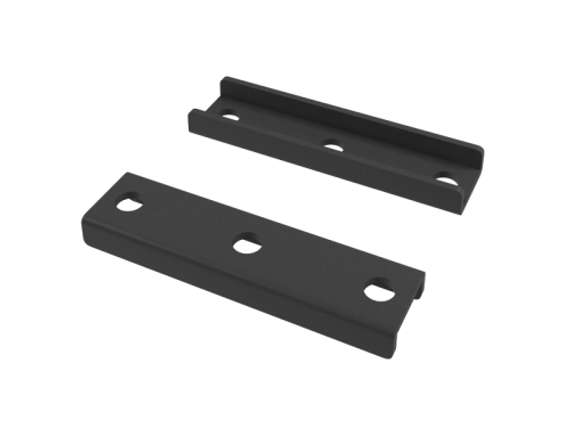 Фурнитура для крепления экрана к столам на опорах ЛДСП 511141 Антрацит