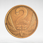 Poland, 2 Zlotys (1st Eagle Design), 1985, VF