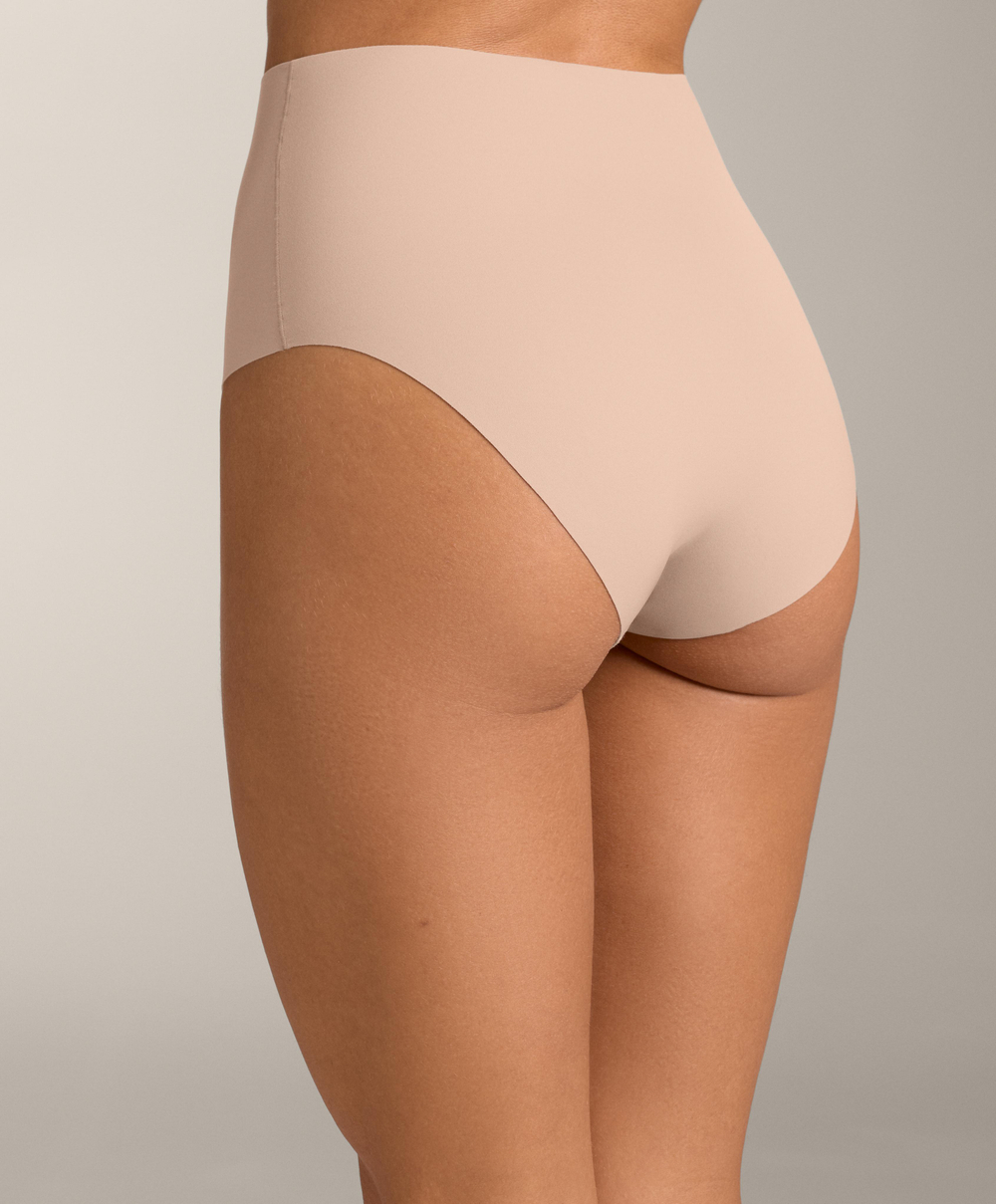 OYSHO Набор из трех пар классических трусов средней посадки из полиамидной смеси, бежевый