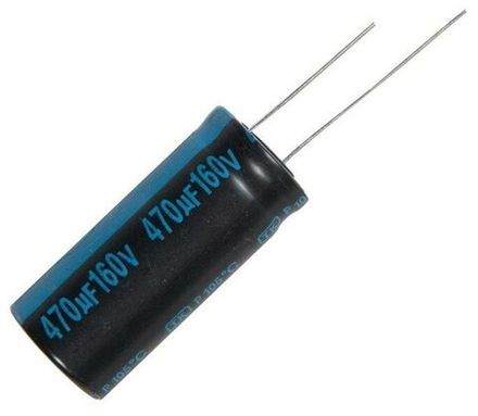 Конденсатор электролитический 160 В 470 мкФ "Jamicon" 18x40мм 105 град.