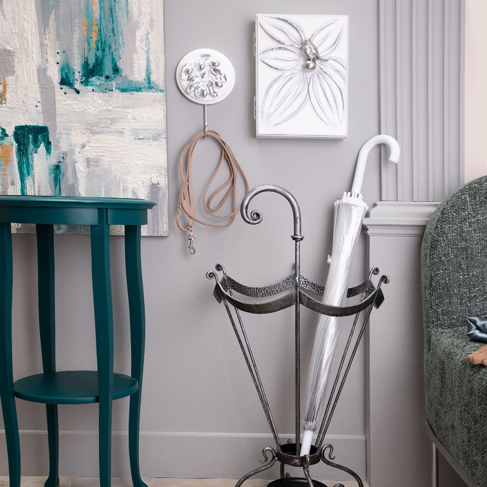 Настенный крючок Oliva Branch (Олива Бранч) Айс Античное серебро