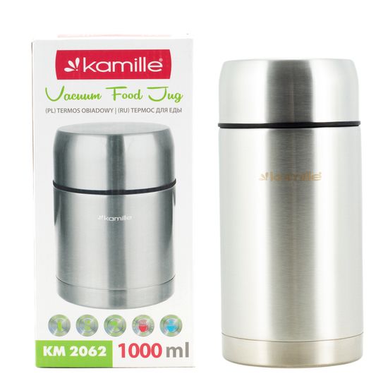 Термос пищевой 1000 мл. из нержавеющей стали Kamille KM-2062