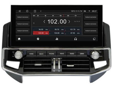 Магнитола Mitsubishi Pajero 4 2006-2022 - Radiola RDL-Pajero монитор 12.3" в стиле "Лексус" на Android 12, 6Гб+128Гб, CarPlay, 4G SIM-слот