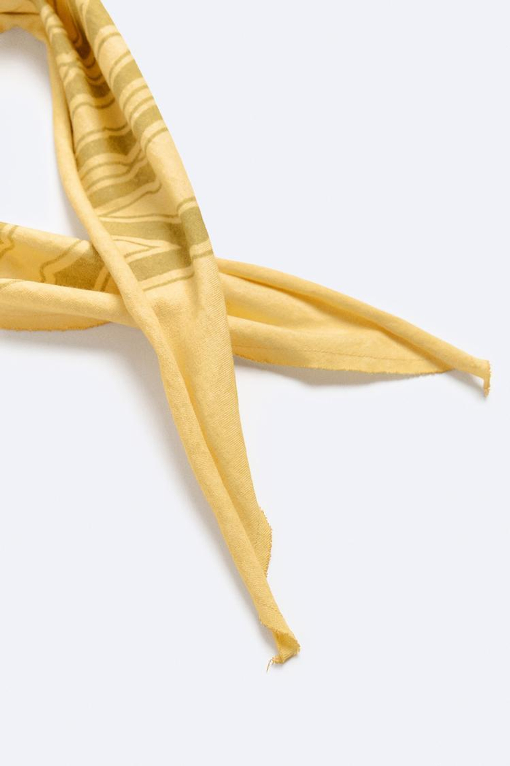 ZARA ПЛАТОК С ЭФФЕКТОМ ПОТЕРТОСТИ PINK FLOYD THE WALL ©, СВЕТЛО-ЖЕЛТЫЙ