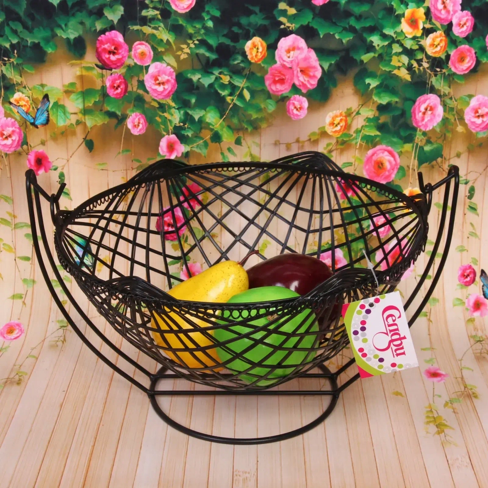 Фруктовница «Brownie» 27*14см на подставке черная