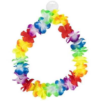 Гавайская лея «Цветы. Радуга», 105 см