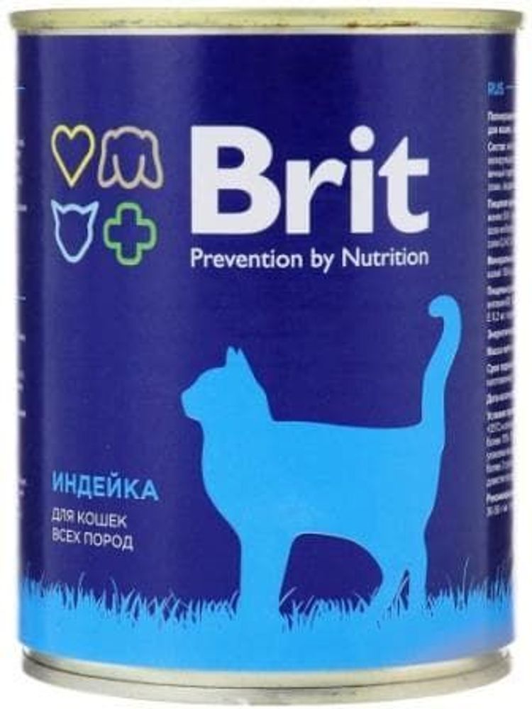 Brit Premium 340г. индейка консервы для кошек
