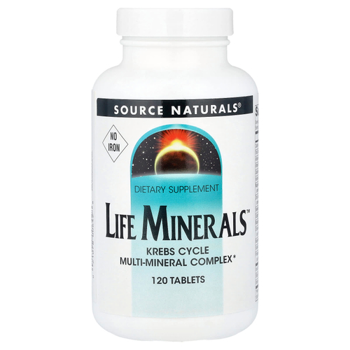 Source Naturals, Life Minerals™, без железа, 120 таблеток