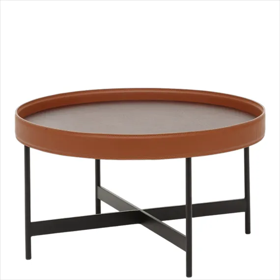 Кофейный столик Riveton Ø70х39 см, коричневый