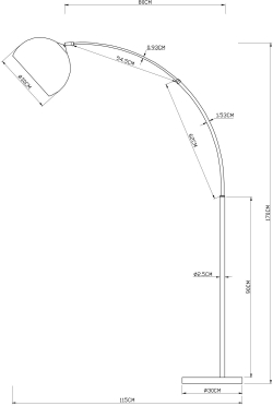 Торшер Arte Lamp A5822PN-1PB