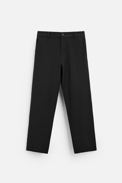 ZARA БРЮКИ RELAXED-FIT, ЧЕРНЫЙ