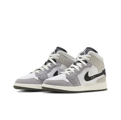 Air Jordan 1 Mid SE Craft GS "Cement Grey"