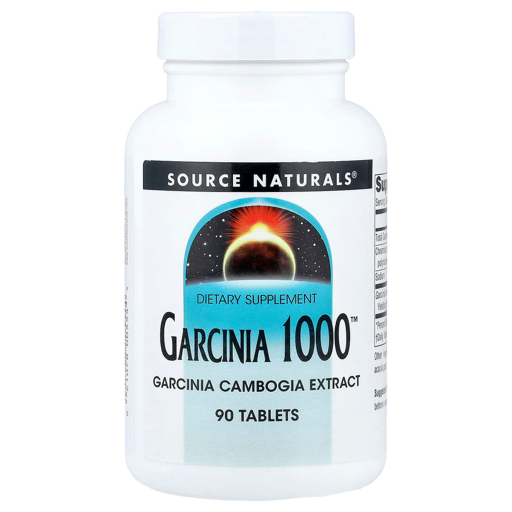 Source Naturals, Гарциния 1000 (Garcinia 1000), 90 таблеток